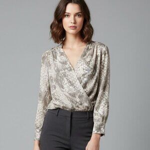 INC  International Concepts Animal Print Blouse